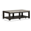 Magnussen Home Plum Creek Rectangular Cocktail Table With Casters