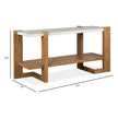 Magnussen Home Carrington Honey Wheat Rectangular Sofa Table