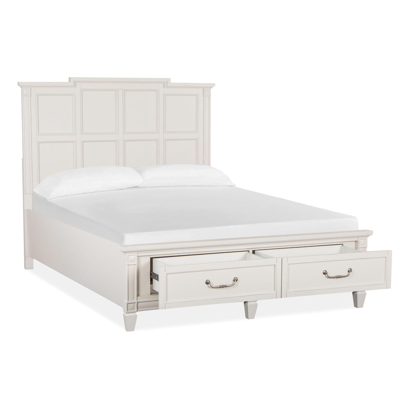Magnussen Home Willowbrook Egg Shell White Bed