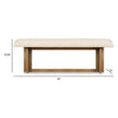 Magnussen Home Marcel Harvest Brown Bench