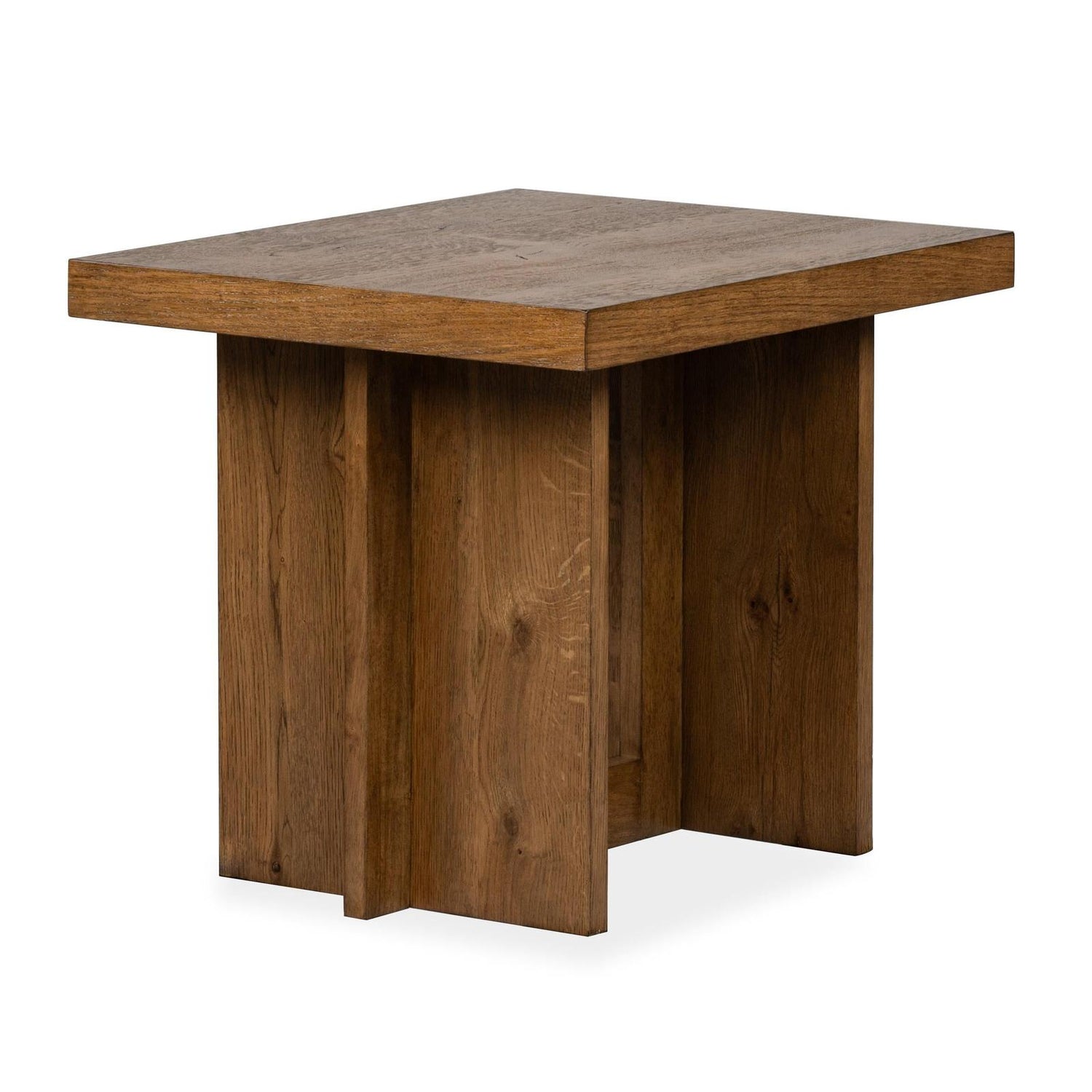 Magnussen Home Marcel Brown Rectangular End Table