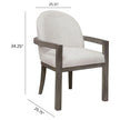 Pulaski Furniture Anderson Park Moose Trail And Frontier Brown Upholstered Dining Host Chair