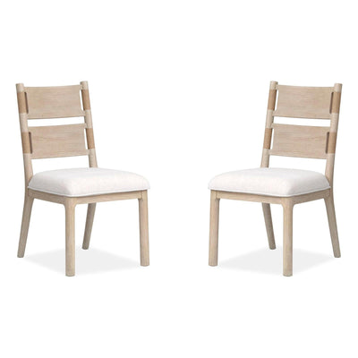 Salt Life Home Sunset Cove Sanibel Brown Upholstered Side Chair Two Pack I Sale