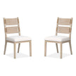 Salt Life Home Sunset Cove Sanibel Brown Upholstered Side Chair Two Pack I