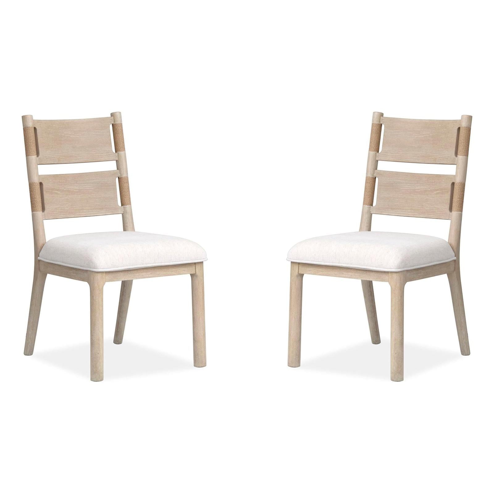 Salt Life Home Sunset Cove Sanibel Brown Upholstered Side Chair Two Pack I