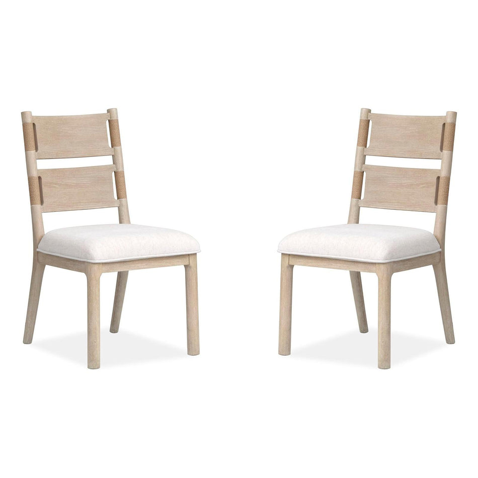 Salt Life Home Sunset Cove Sanibel Brown Upholstered Side Chair Two Pack I