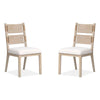 Salt Life Home Sunset Cove Sanibel Brown Upholstered Side Chair Two Pack I