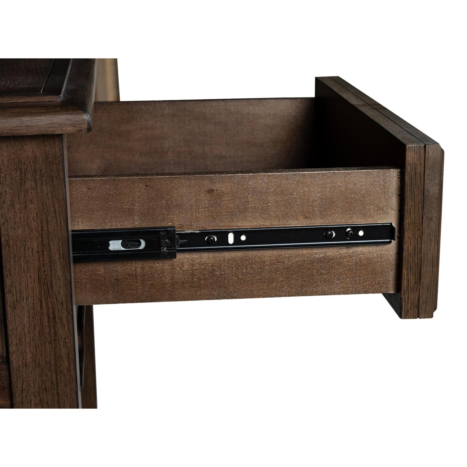 Magnussen Home Cormac Brown Rectangular End Table