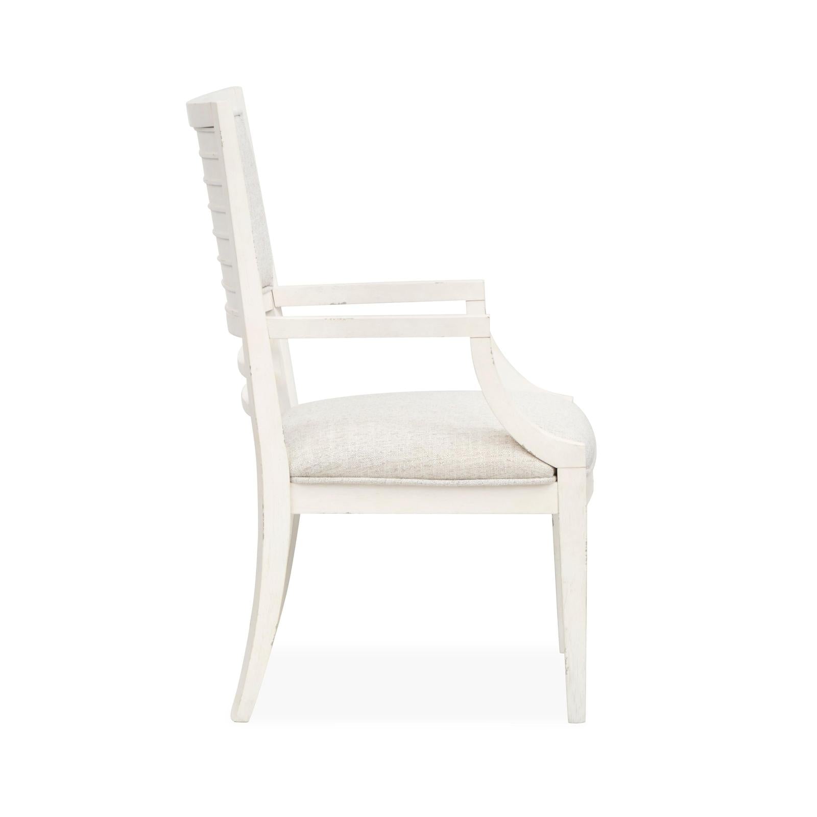 Salt Life Home Echo Isles Sea Pearl and Driftwood Upholstered Arm Chair Two Pack