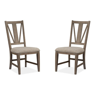 Magnussen Home Paxton Place Dovetail Grey Side Chair Set of 2