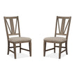 Magnussen Home Paxton Place Dovetail Grey Side Chair Set of 2