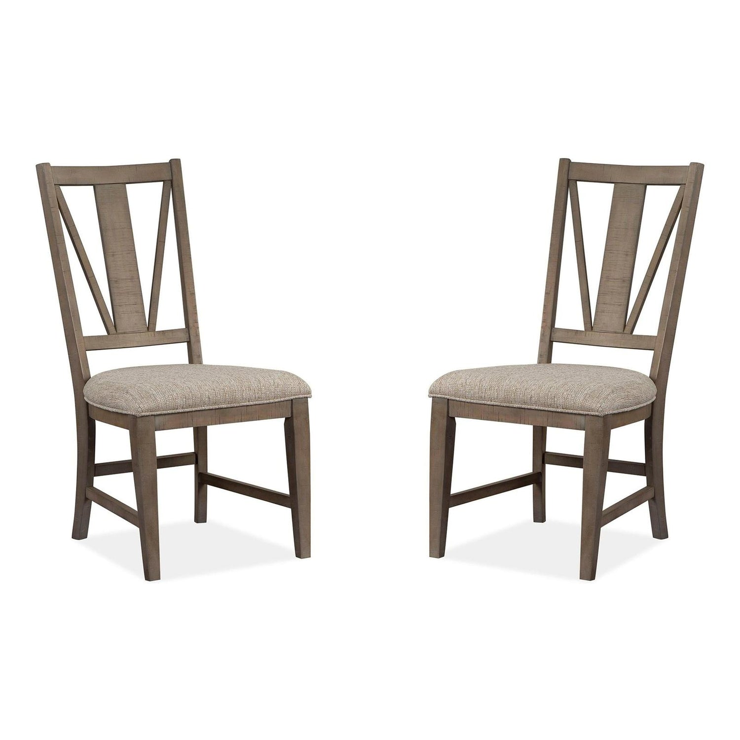 Magnussen Home Paxton Place Dovetail Grey Side Chair Set of 2
