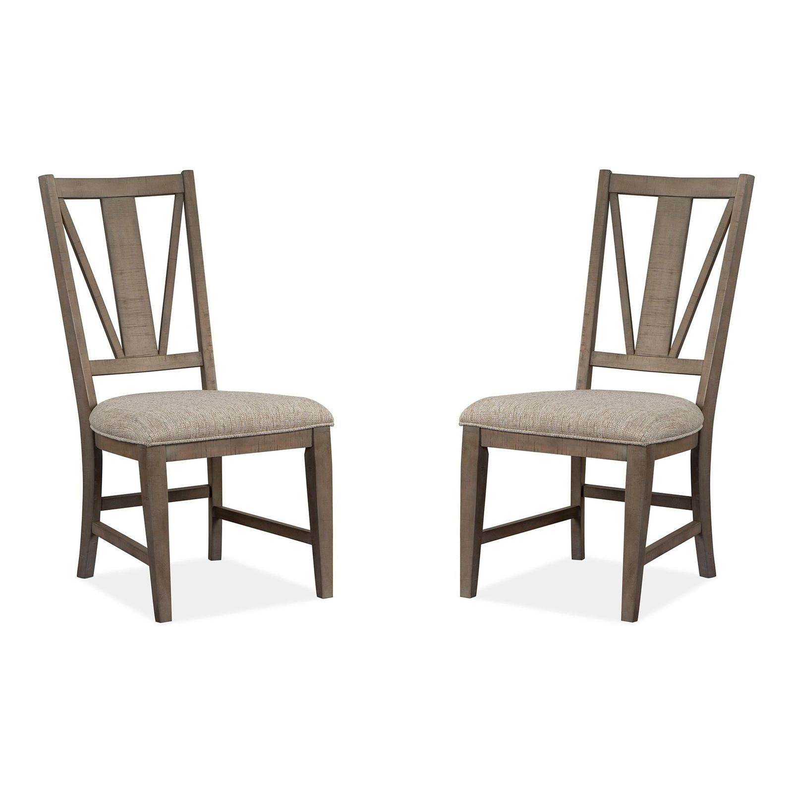 Magnussen Home Paxton Place Dovetail Grey Side Chair Set of 2