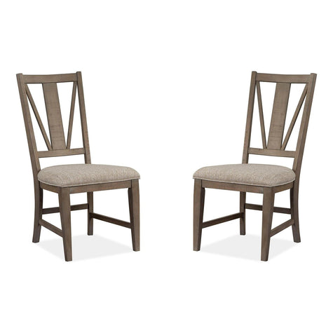 Magnussen Home Paxton Place Dovetail Grey Side Chair Set of 2