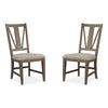 Magnussen Home Paxton Place Dovetail Grey Side Chair Set of 2