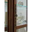 Pulaski Furniture PFC Curios Lighted Curio Curved Front 4 Shelf Cabinet