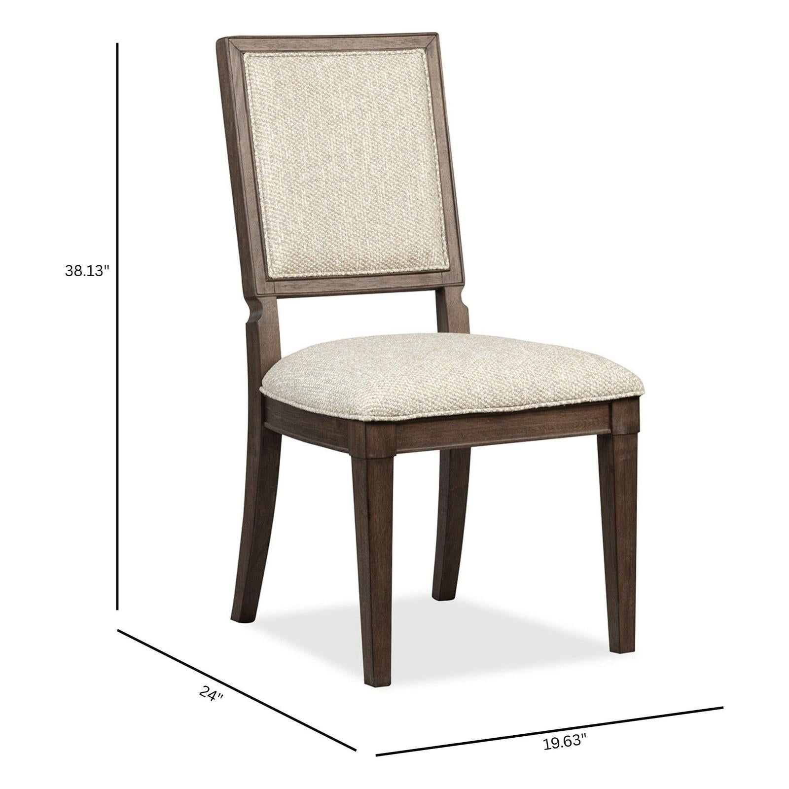Magnussen Home Jubilee Brown Upholstered Side Chair Two Pack