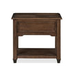 Magnussen Home Cormac Brown Rectangular End Table