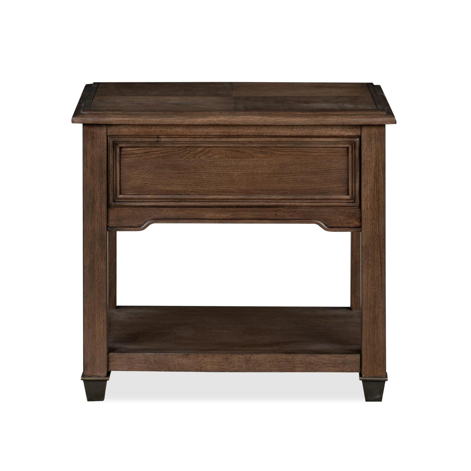 Magnussen Home Cormac Brown Rectangular End Table
