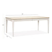 Salt Life Home Echo Isles Sea Pearl and Driftwood Extendable Rectangular Dining Table