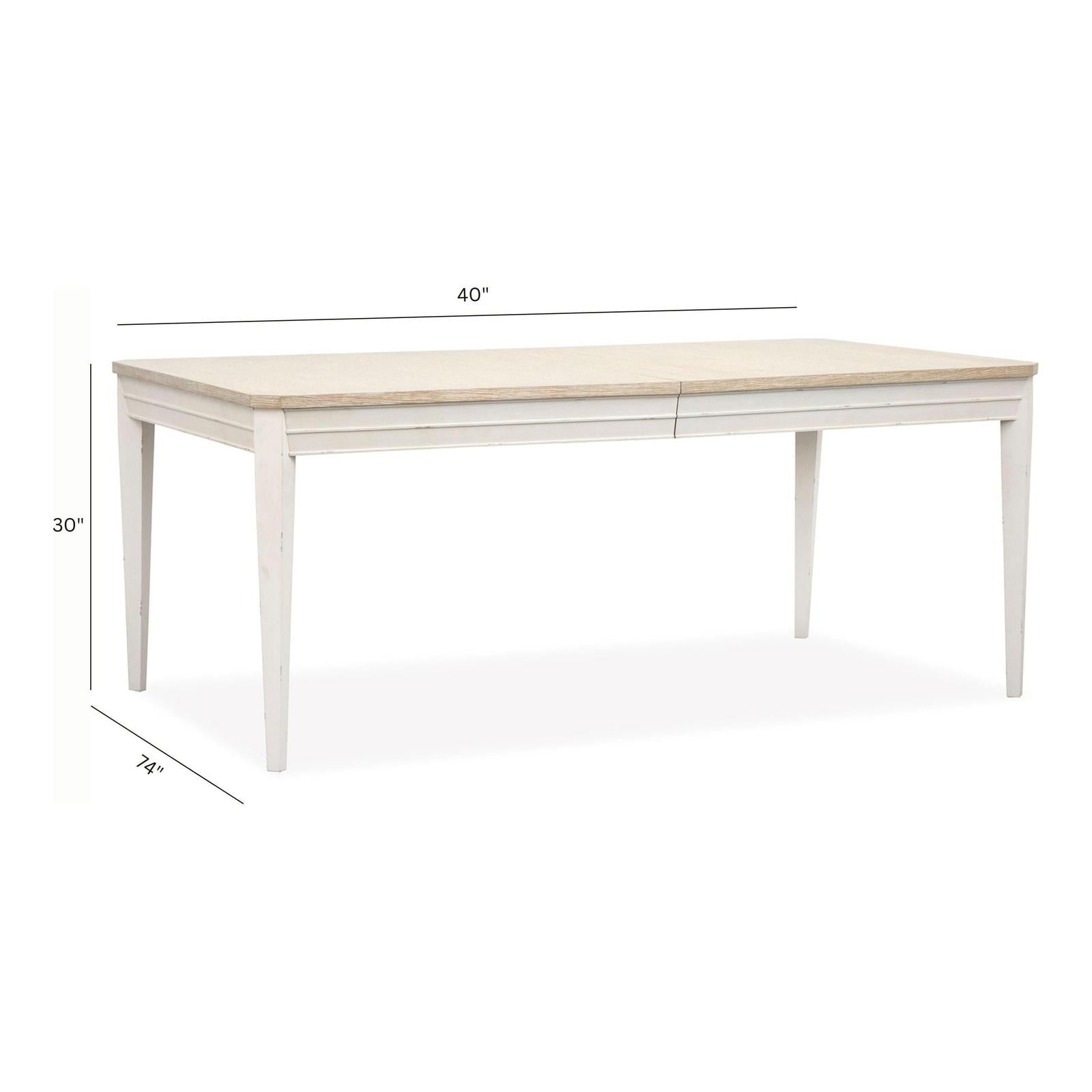 Salt Life Home Echo Isles Sea Pearl and Driftwood Extendable Rectangular Dining Table
