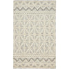 Feizy Anica 8007F Transitional Geometric Rug in Ivory/Black