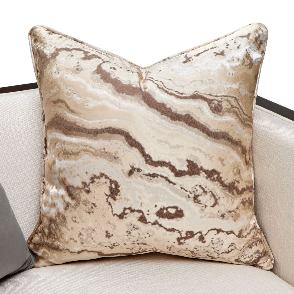 Michael Amini Belmont Place Matching Chair - Cream/Espresso
