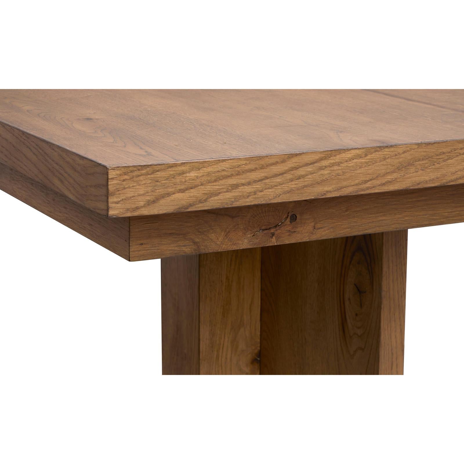 Magnussen Home Marcel Harvest Brown Extendable Trestle Dining Table
