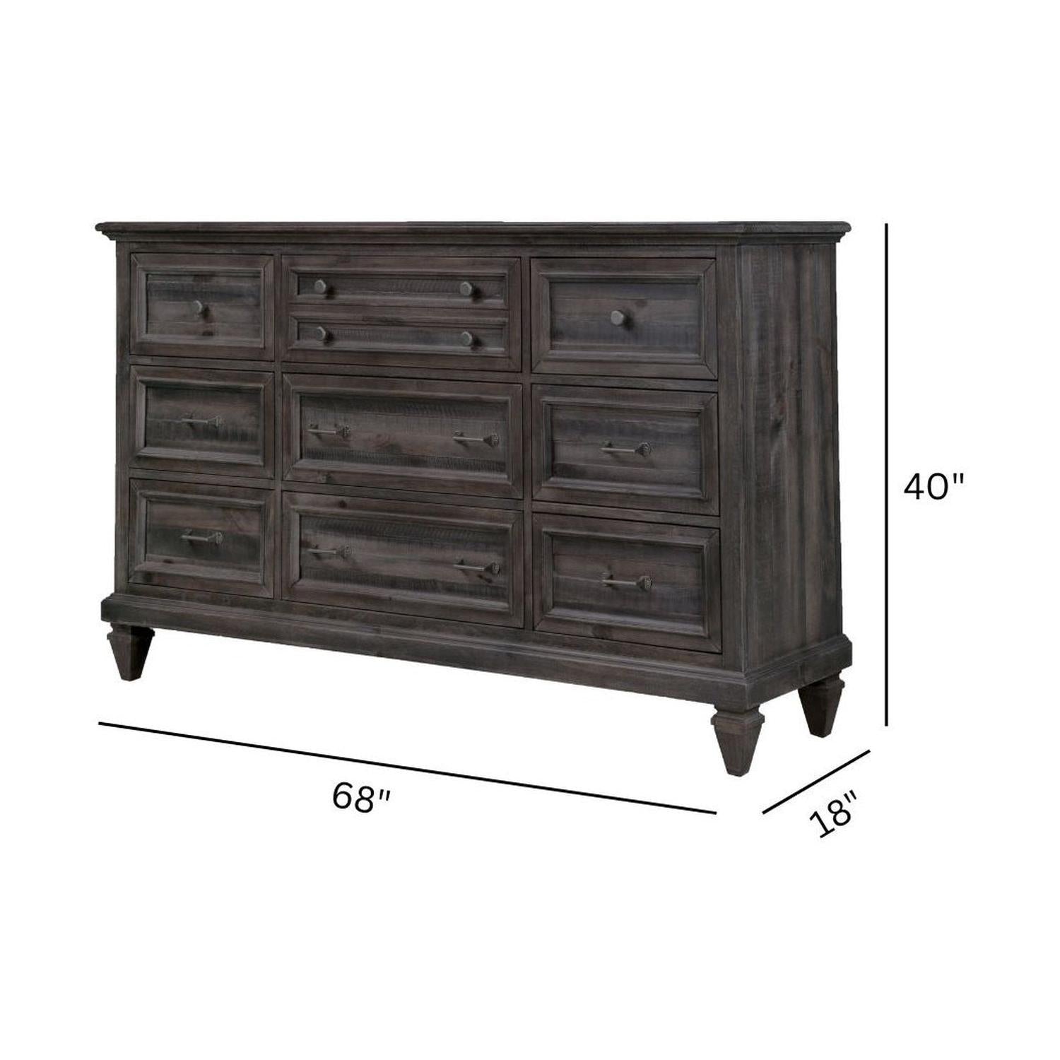Magnussen Home Calistoga Weathered Charcoal Drawer Dresser
