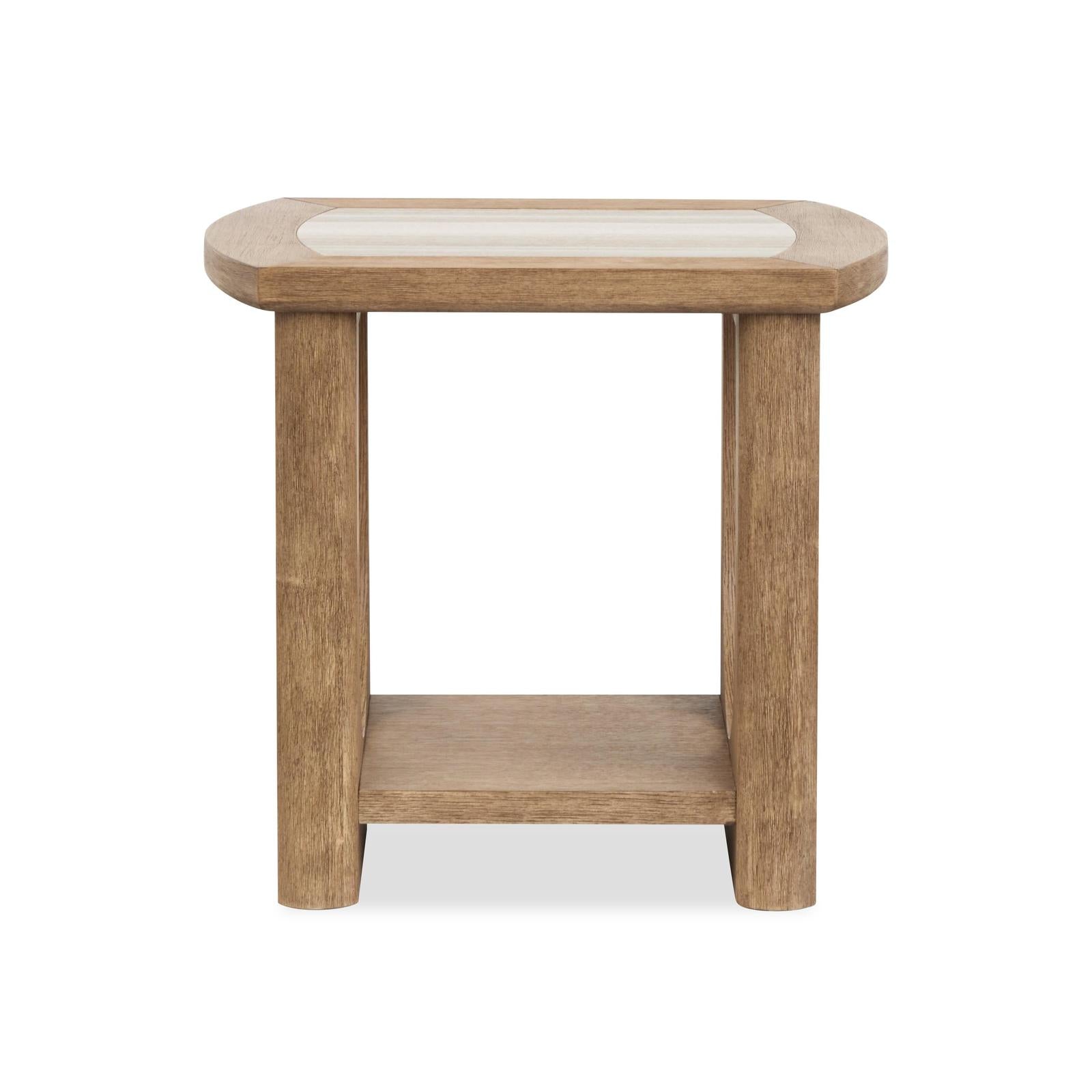 Magnussen Home Bradford Riverbed Beige Rectangular End Table