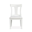 Magnussen Home Kingston Whisper White & Cerused Nutmeg Upholstered Side Chair Set of 2
