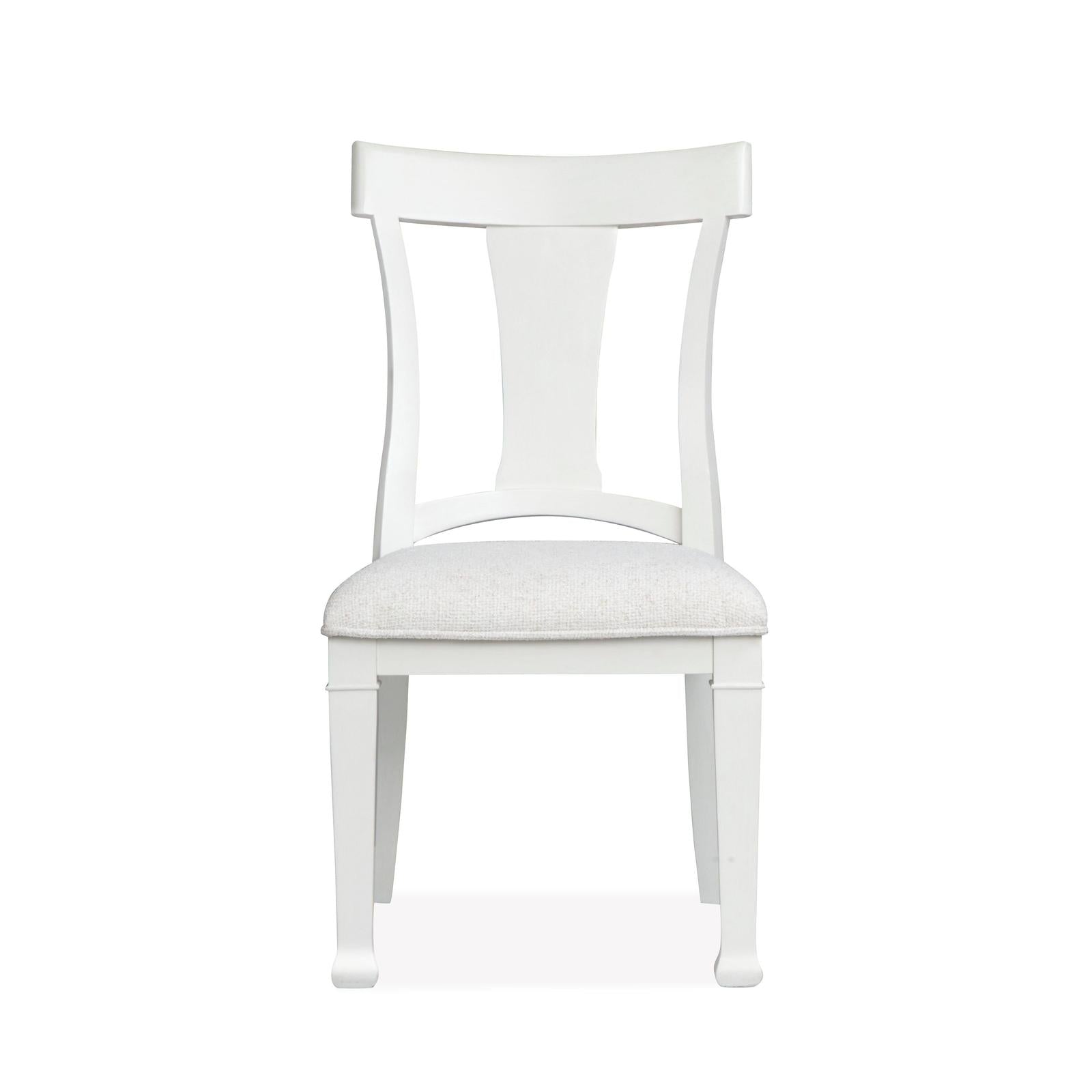 Magnussen Home Kingston Whisper White & Cerused Nutmeg Upholstered Side Chair Set of 2