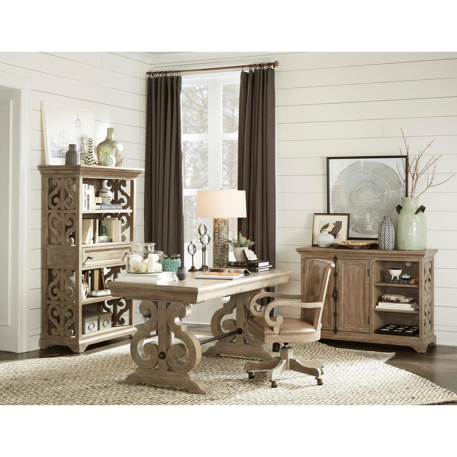 Magnussen Home Tinley Park Dove Tail Grey Bookcase