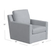 Hooker Upholstery Daxton Swivel Lounger