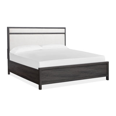 Magnussen Home Merrifield Raisin Black Upholstered Panel Bed