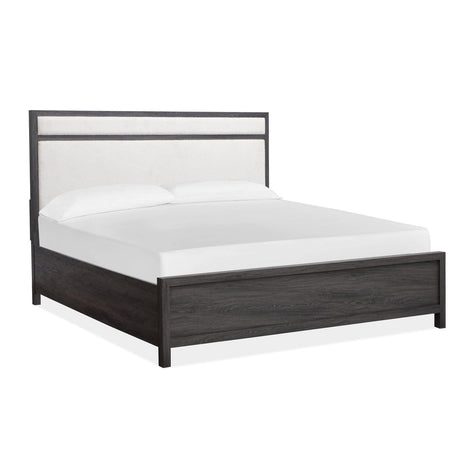 Magnussen Home Merrifield Raisin Black Upholstered Panel Bed