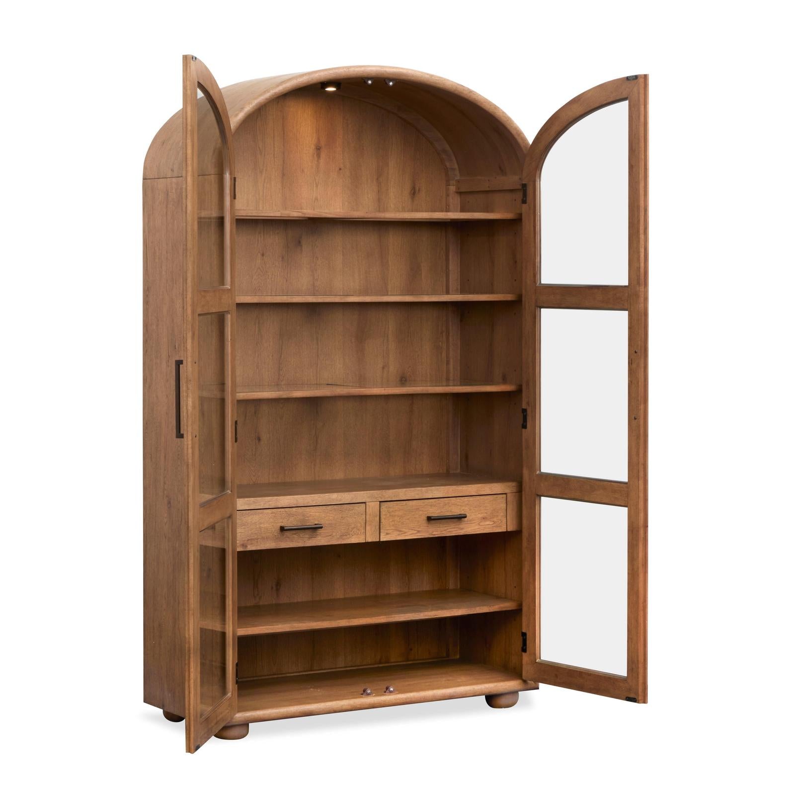 Magnussen Home Woodward Dark Clove Display Cabinet