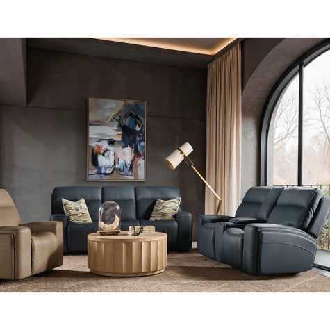 Hooker Furniture Riverton Power Gliding Console Loveseat with Power Headrest and Lumbar Sale