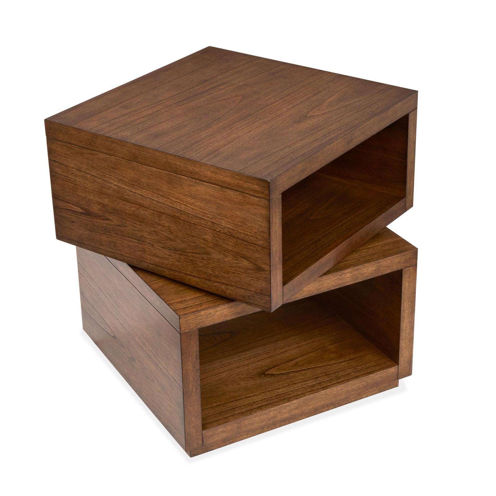 Magnussen Home Newton Cinnamon Square End Table
