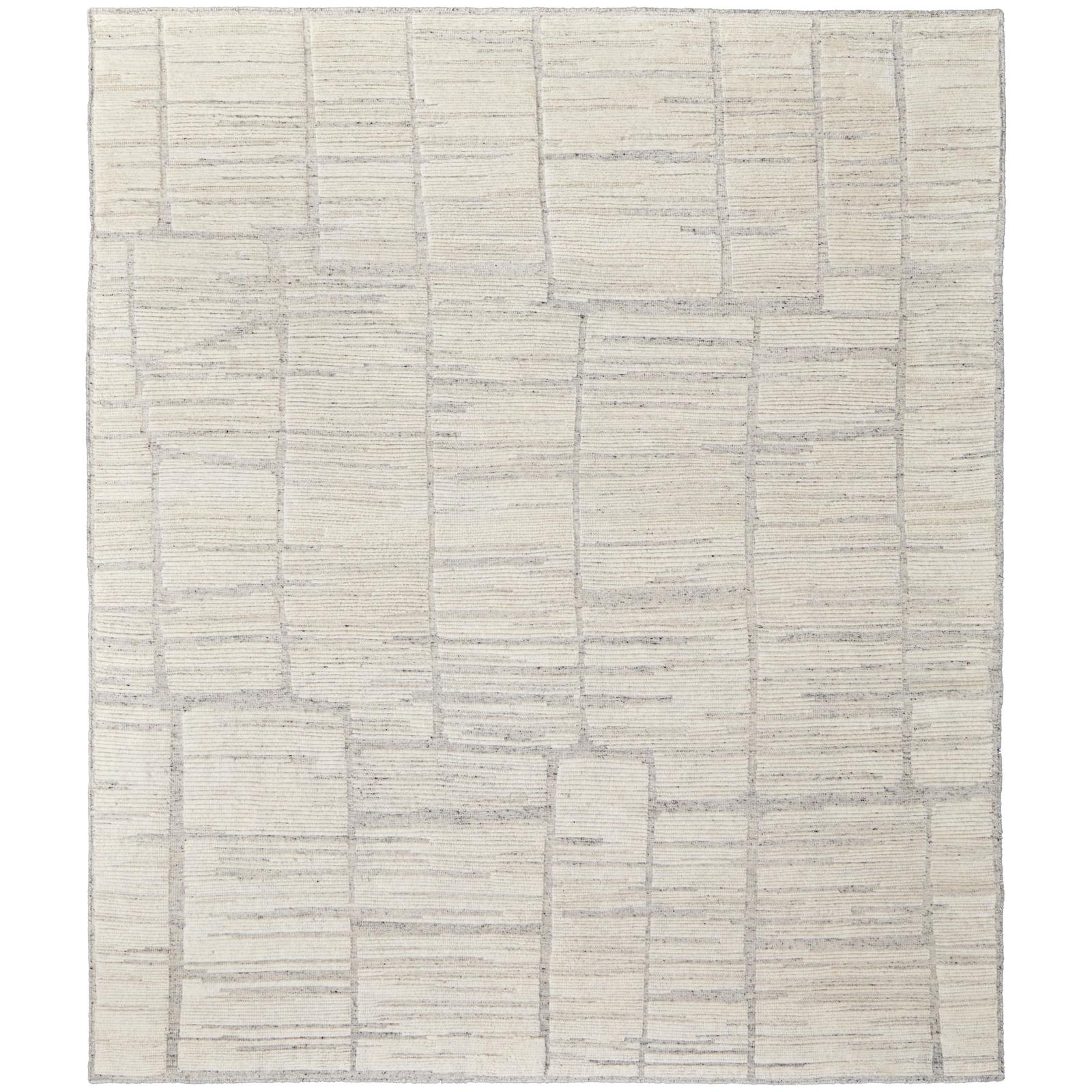 Feizy Bluff T6041 Modern Abstract, Ivory, Rug