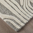 Feizy Kimball 8A34F Transitional Abstract Rug in Ivory/Gray