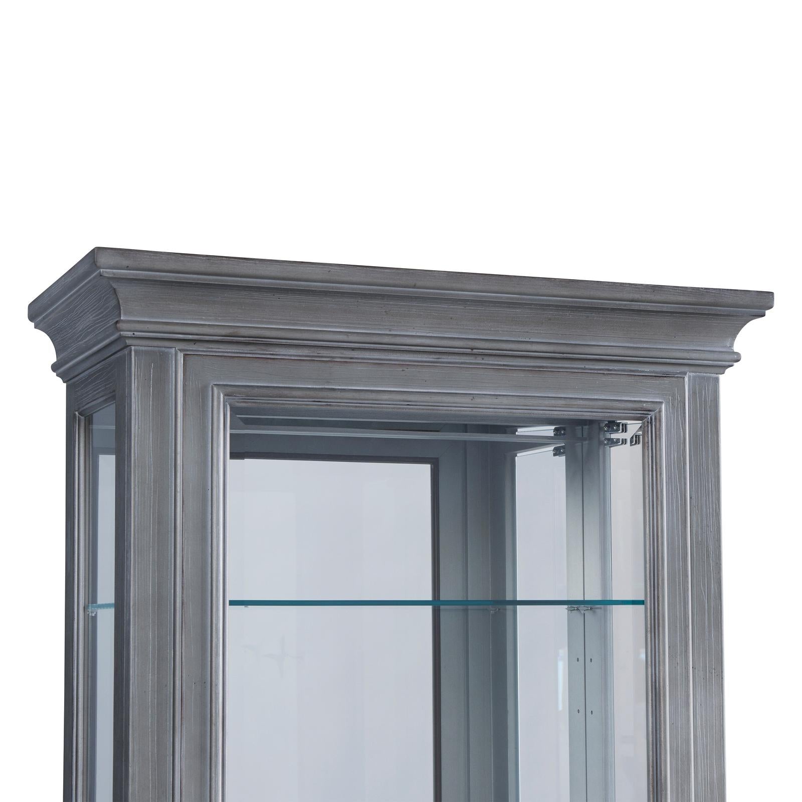 Pulaski Furniture Pulaski Furniture Accents Gray Side Entry Curio Cabinet