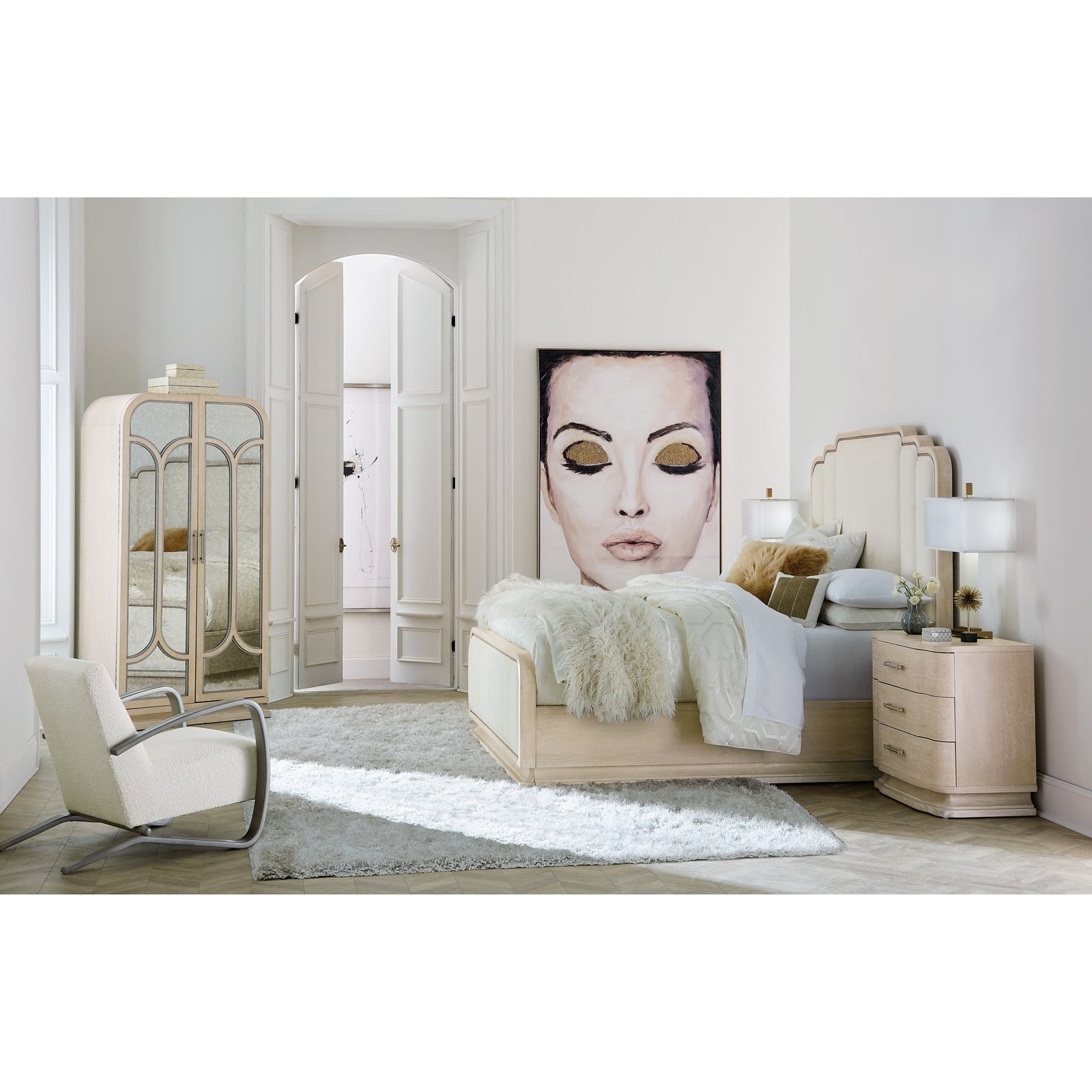 Hooker Furniture Nouveau Chic Three Drawer Nightstand