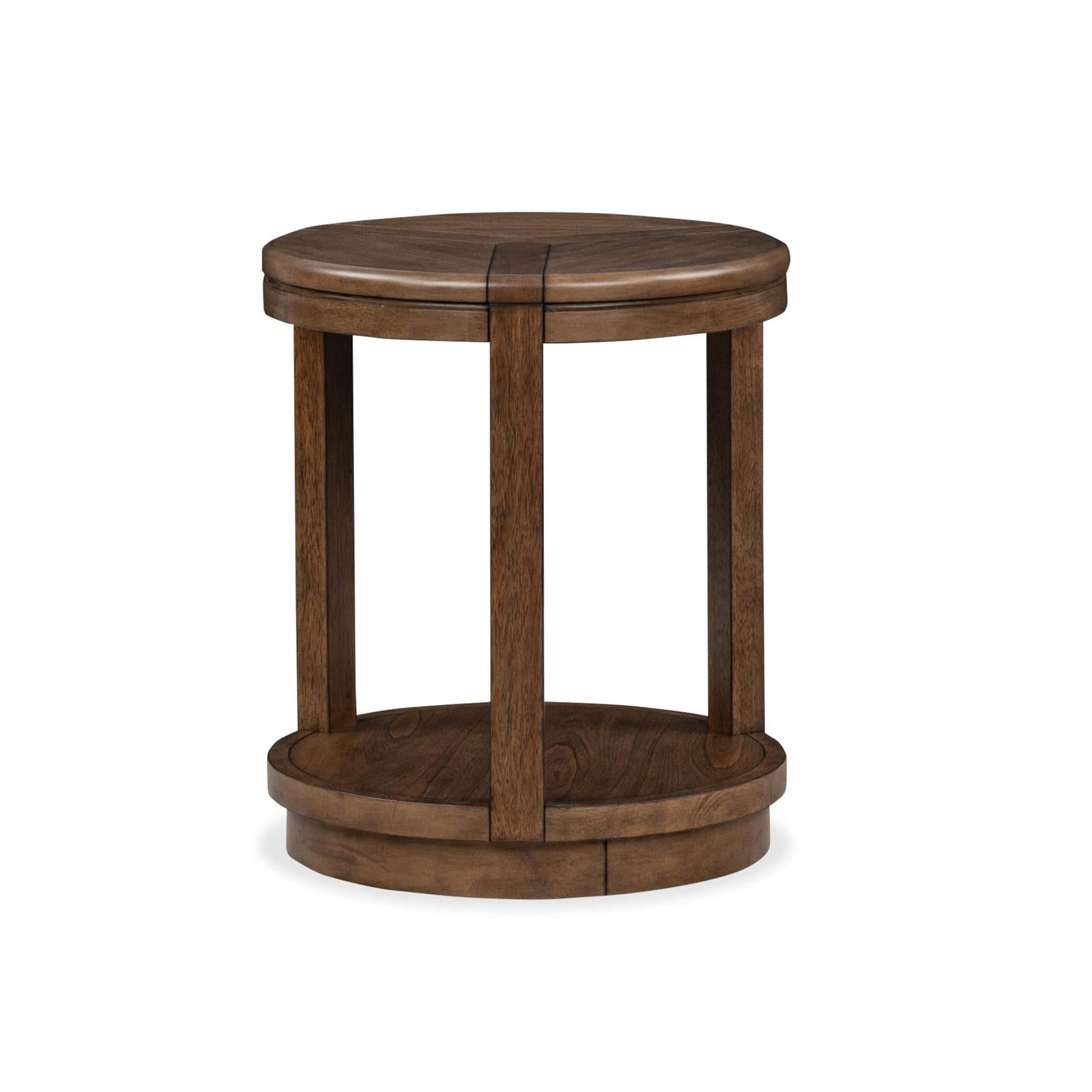 Magnussen Home Connolly Brown Round End Table
