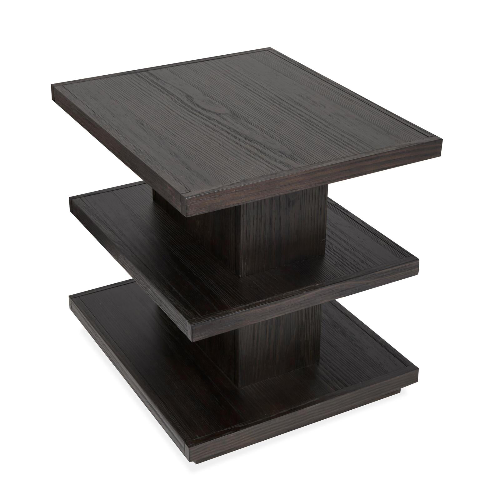 Magnussen Home Shaffer Velvet Roast Rectangular End Table