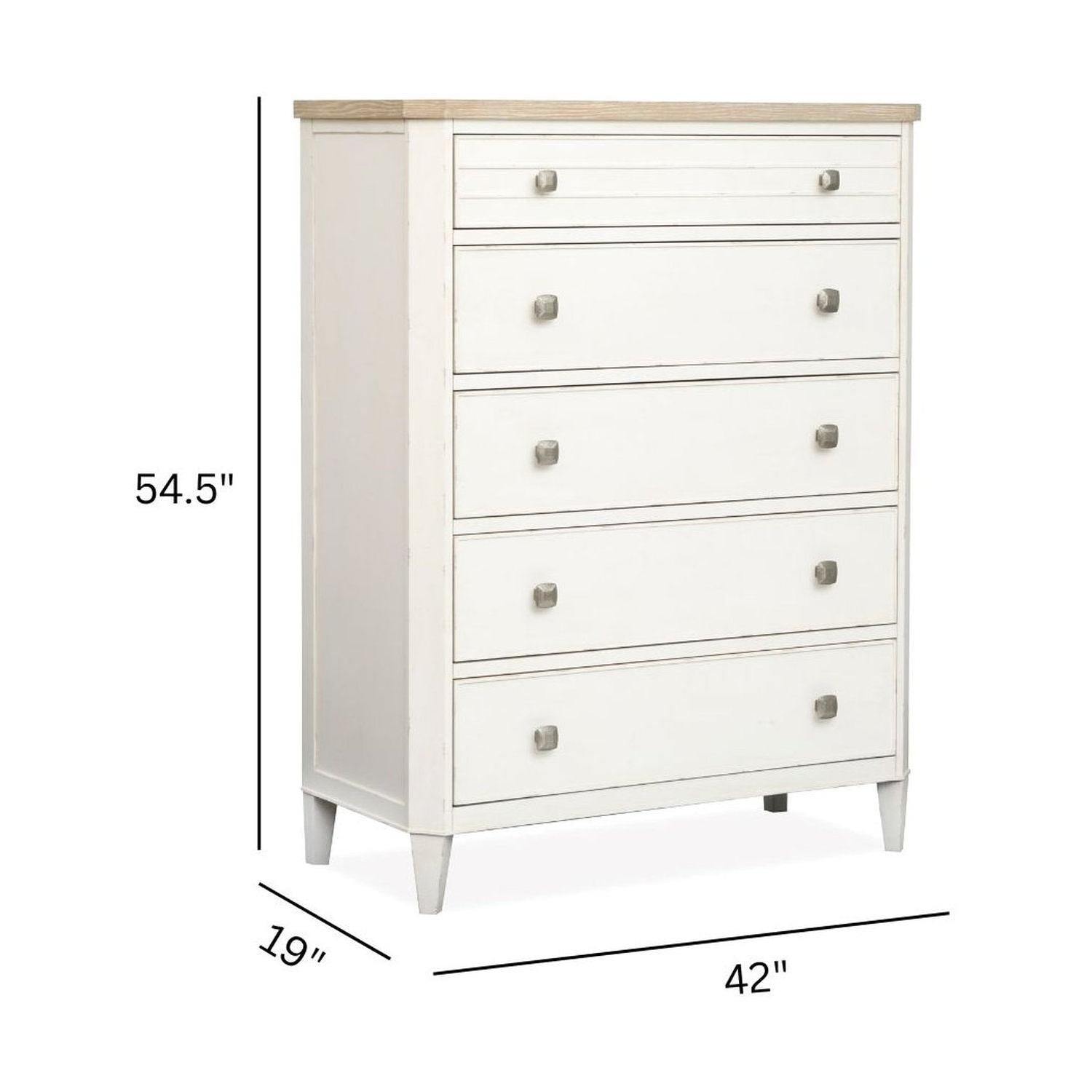 Salt Life Home Echo Isles Sea Pearl and Driftwood Drawer Chest