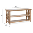 Magnussen Home Coventry Honey Wheat Rectangular Sofa Table
