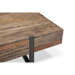Magnussen Home Prescott Rustic Honey And Distressed Iron Rectangular Cocktail Table