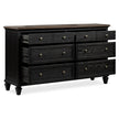 Magnussen Home Surrey Brown Double Drawer Dresser