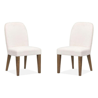 Magnussen Home Westbourne Dark Umber Upholstered Host Chair Set of 2